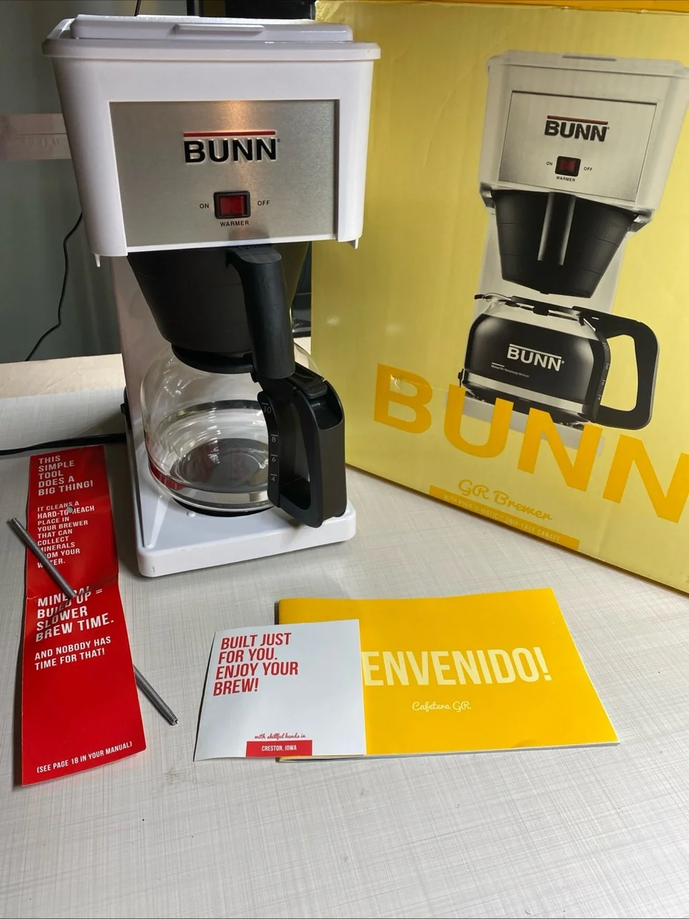 Bunn Speed Brew Classic 10 Cup Coffee Maker Model GR Brewer White